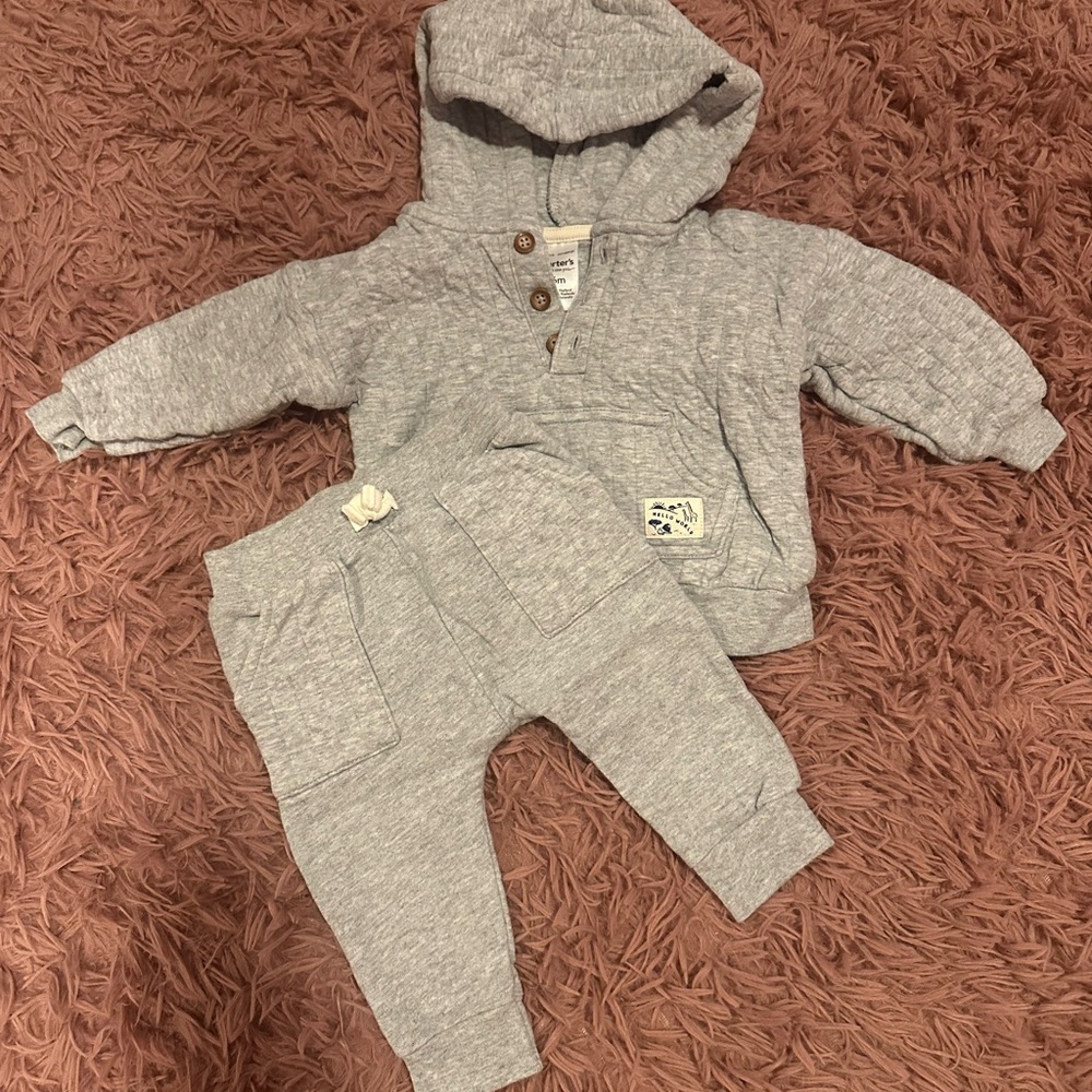 Carter's Gray Kids Matching Set